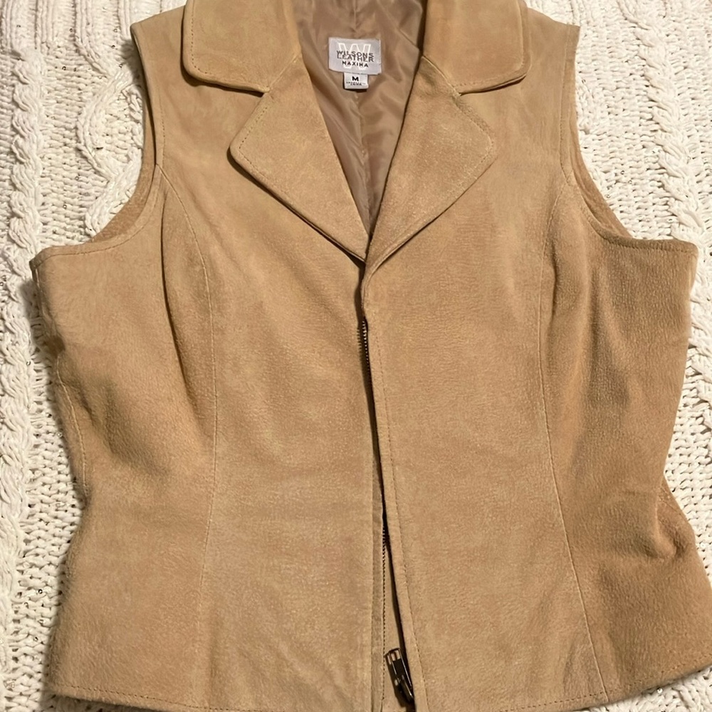 Wilson’s Tan Suede Leather Vest